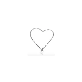 Desire Love Note Heart 16" T-Bar Necklace 90517RP