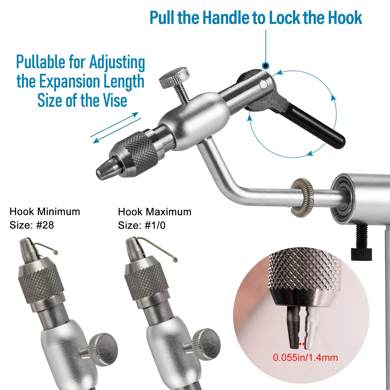 Dr.Fish Fly Tying Vise C-Clamp Mount