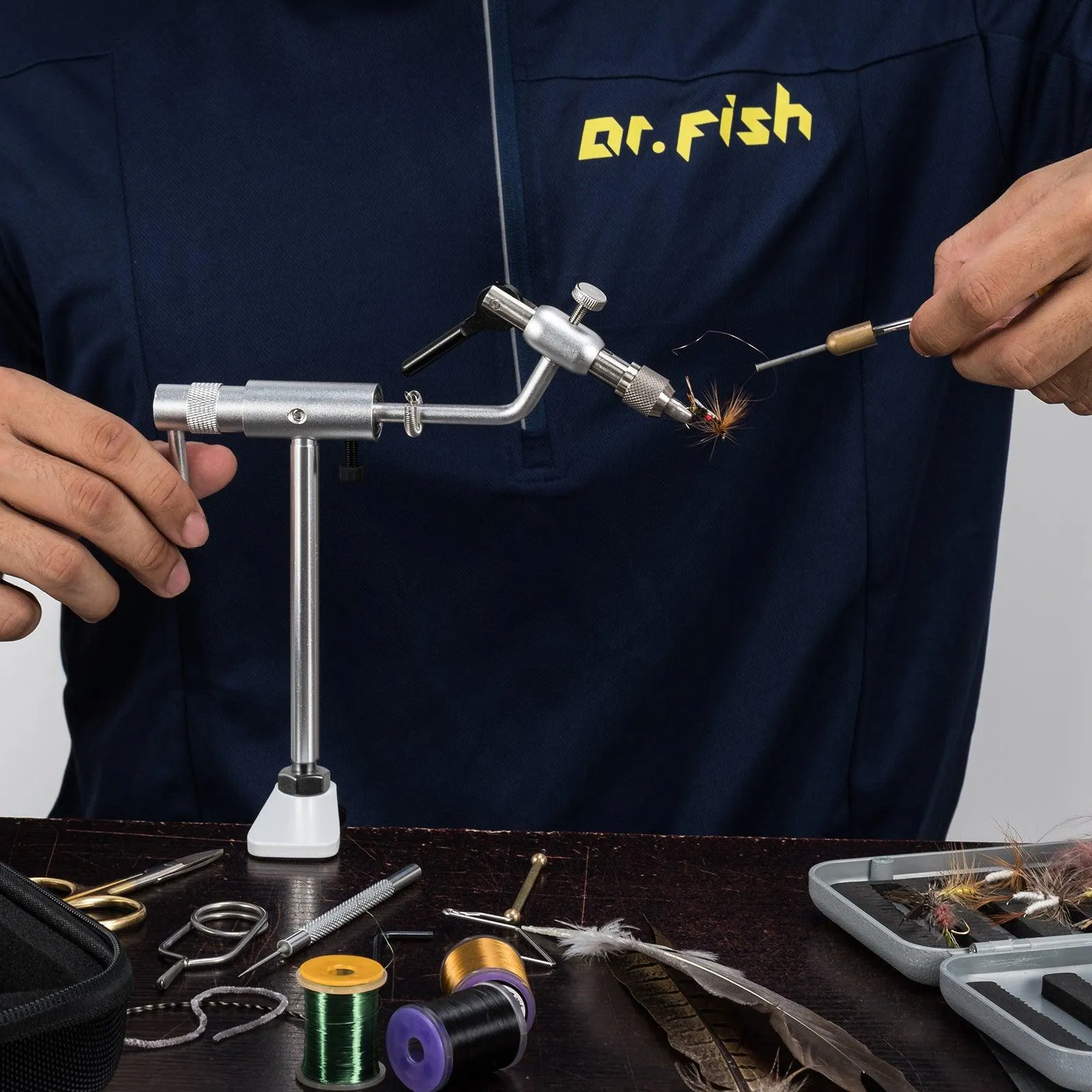 Dr.Fish Fly Tying Vise C-Clamp Mount