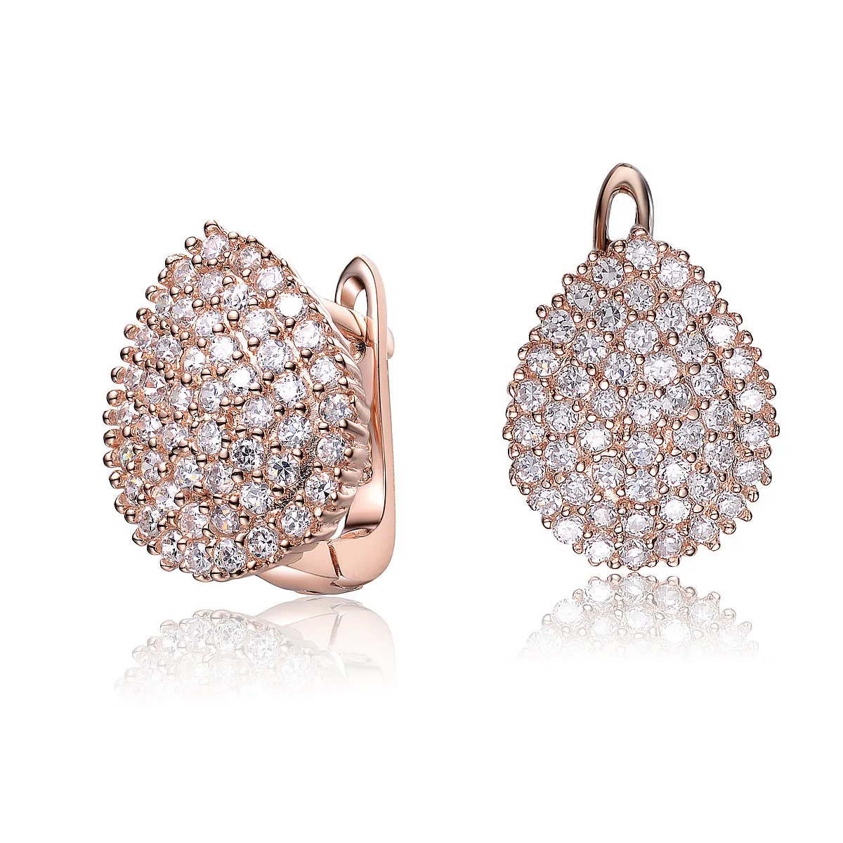 Elise Pear Shaped Stud Earrings