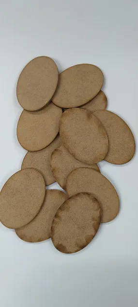 Ellipse shaped MDF Bases (12 Pack)