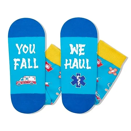 EMT Gifts, Medical Gifts, Women Men EMT Socks, Pharmacy Socks, Paramedic Socks, Physical Socks, Medical Themed Gifts for Healthcare Workers