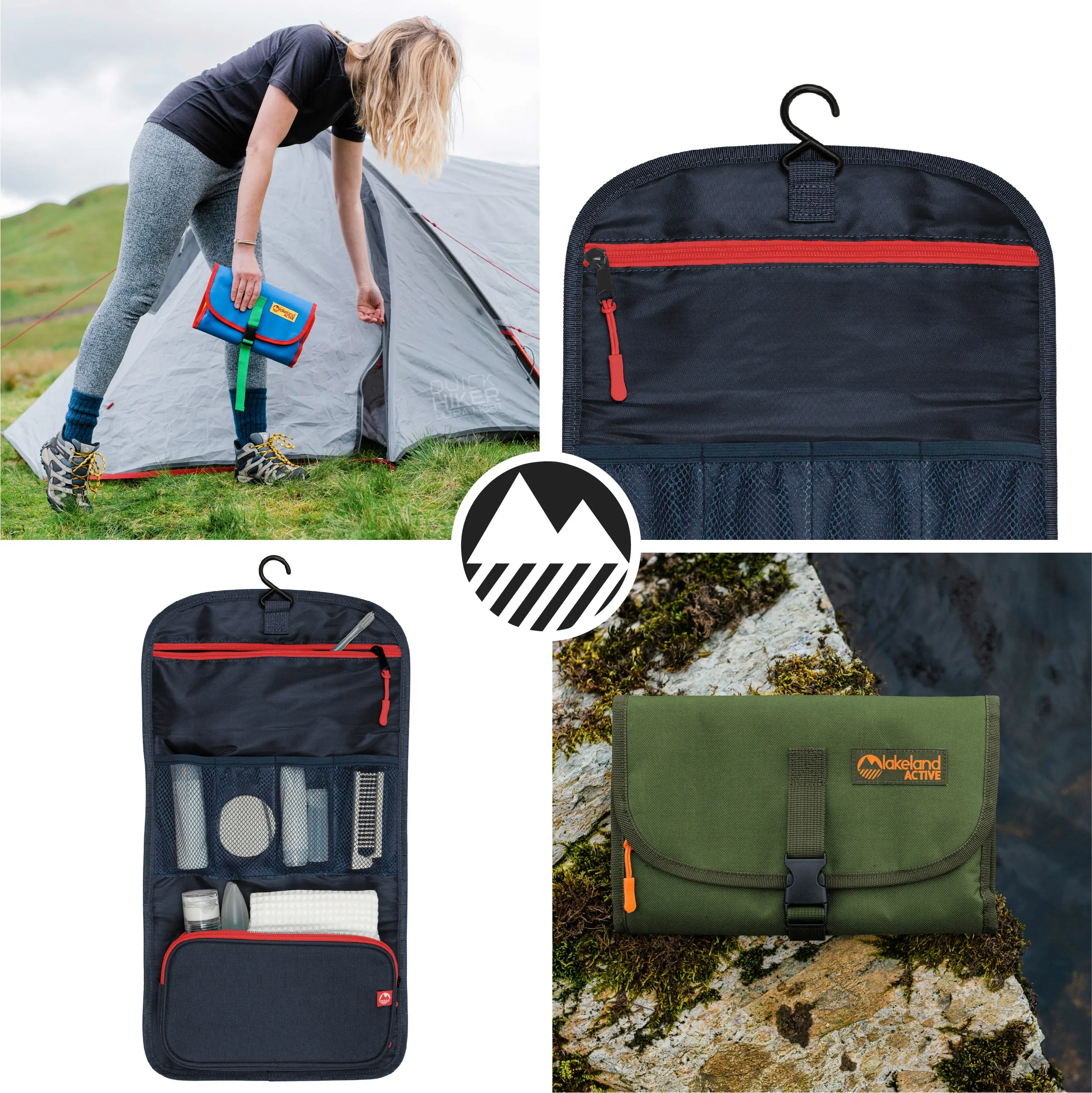 Eskdale Fold Out Hanging Travel Toiletry Bag