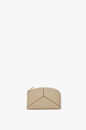 Exclusive Victoria Mini Wash Bag In Ivory Leather