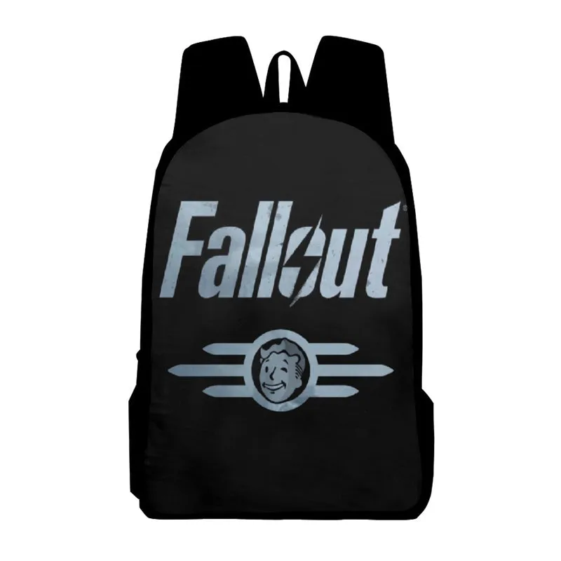 Fallout Backpack Vault Boy School Bag Teenage Hiking BookBag Halloween 3D Printed Backpack