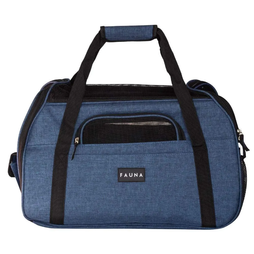 Fauna® Dog Cat Comfort Carrier - Denim Blue