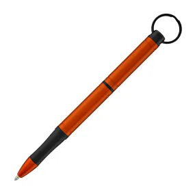 Fisher Space Pen Backpacker Ballpoint Pen in Orange Anodized Aluminum with Key Chain