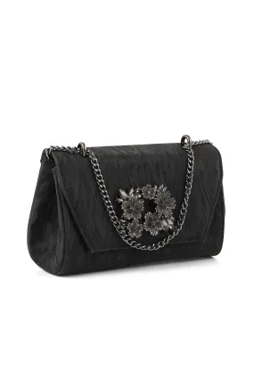 Flap Shoulder Bags B20749-Black