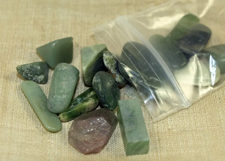 Grab Bag of Lou Zeldis Jade Components