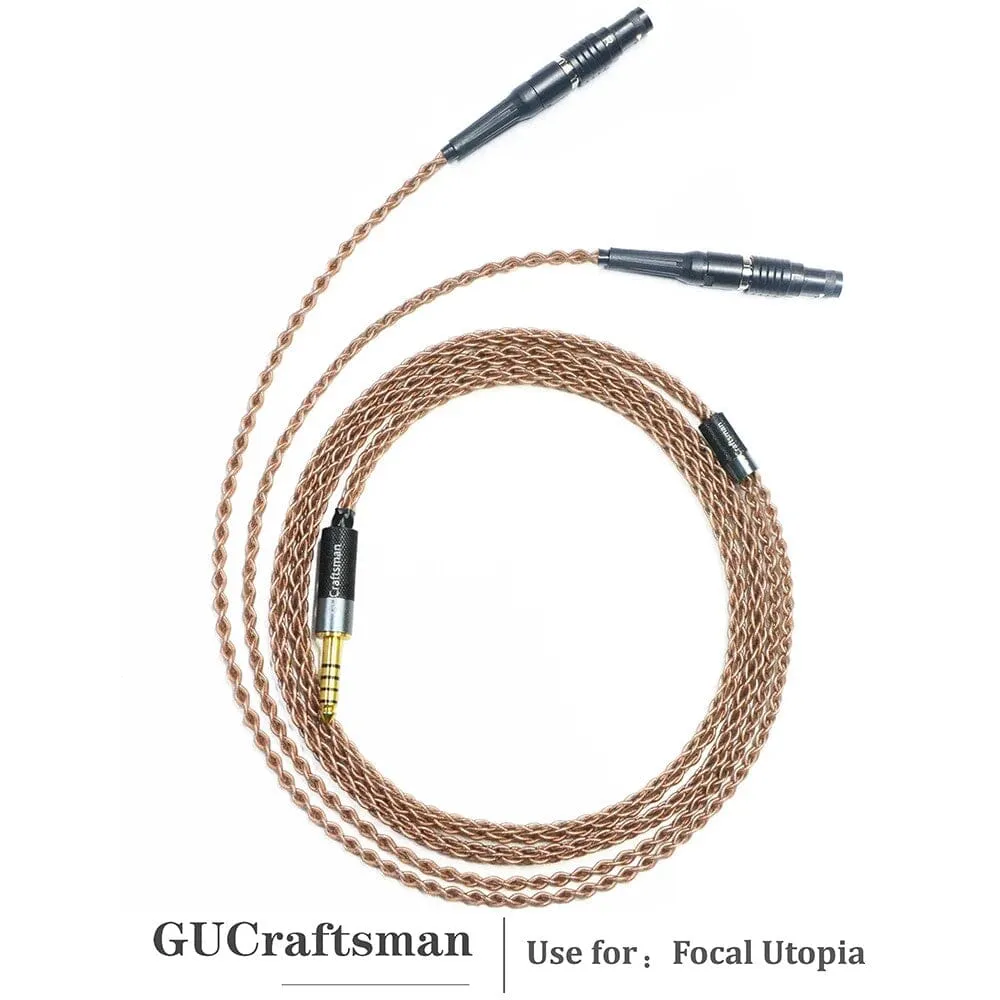 GUCraftsman 6N OCC Copper Upgrade Cable for Focal Utopia