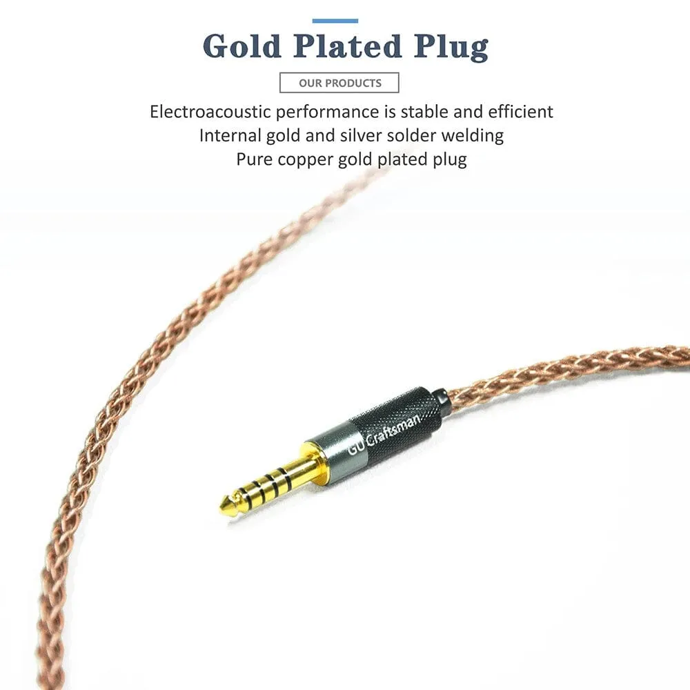 GUCraftsman 6N OCC Copper Upgrade Cable for Focal Utopia