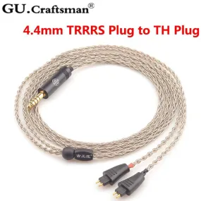 GUCraftsman 6N Silver Upgrade Cable for TH610 TH900 MK2 TH909