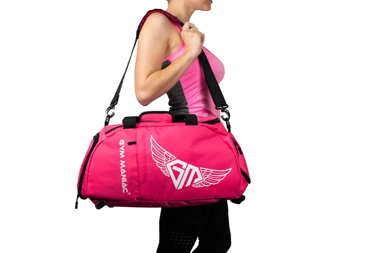 Gym Maniac Gm 3-Way Gym Bag - Pink