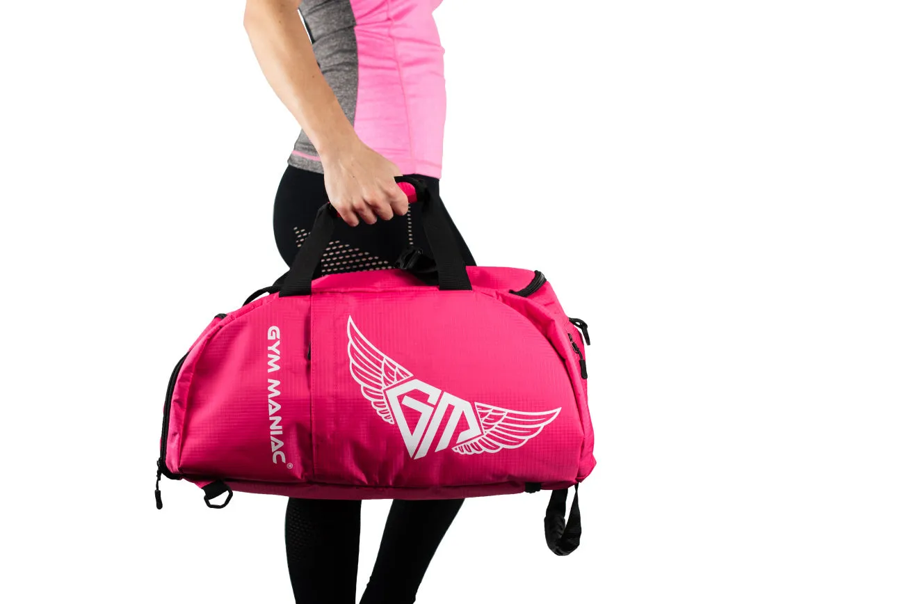 Gym Maniac Gm 3-Way Gym Bag - Pink