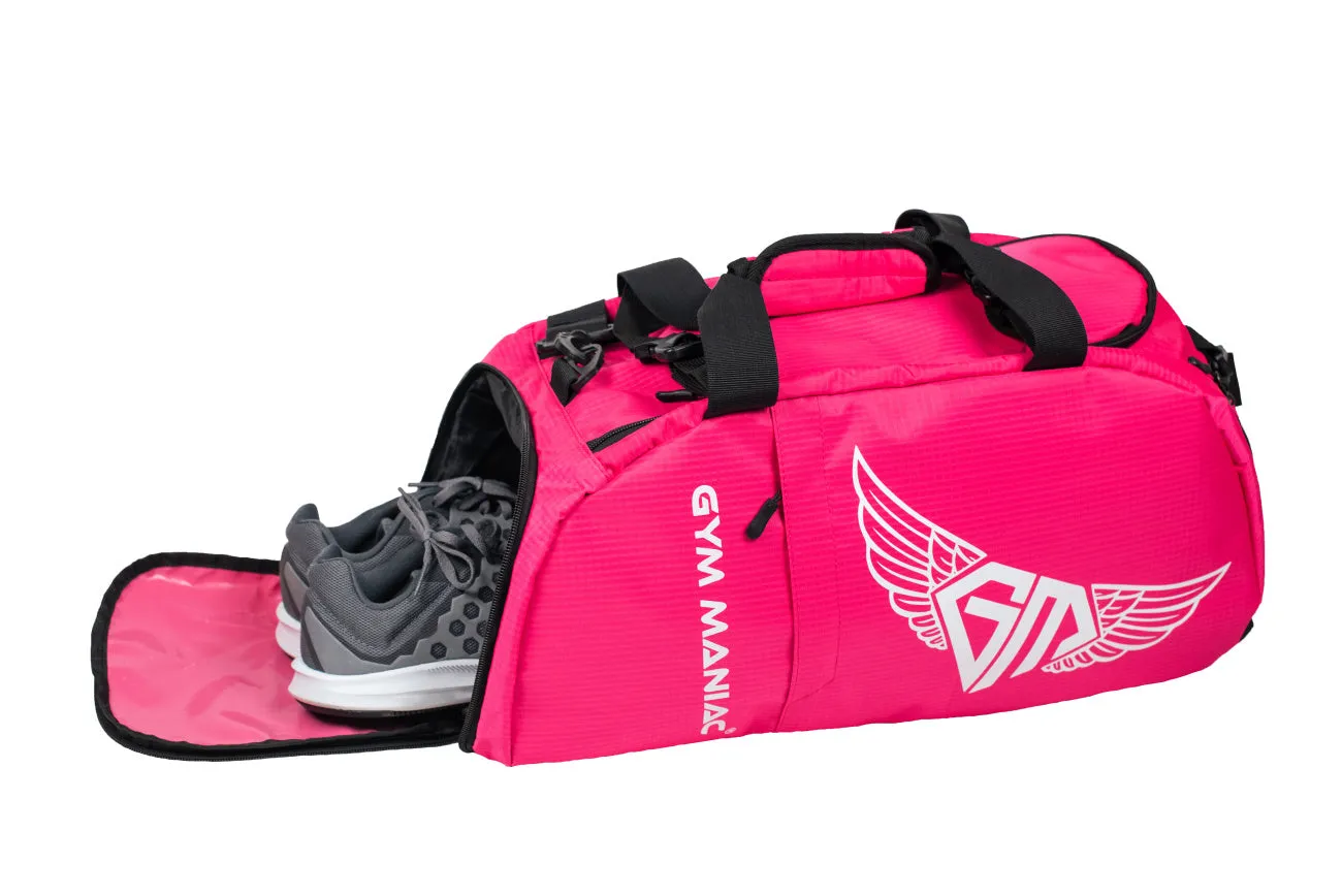 Gym Maniac Gm 3-Way Gym Bag - Pink