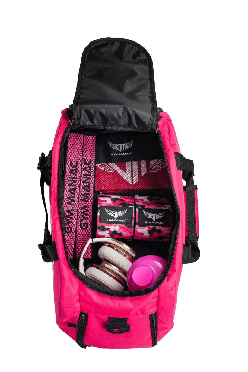 Gym Maniac Gm 3-Way Gym Bag - Pink