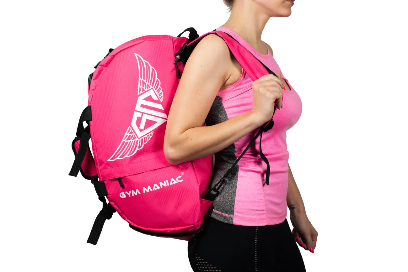 Gym Maniac Gm 3-Way Gym Bag - Pink