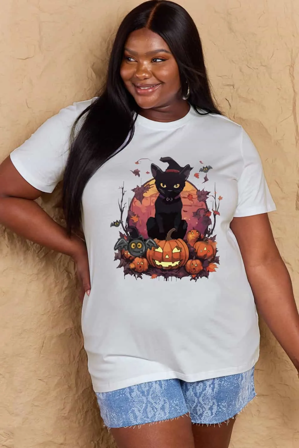 Halloween Theme Graphic T-Shirt