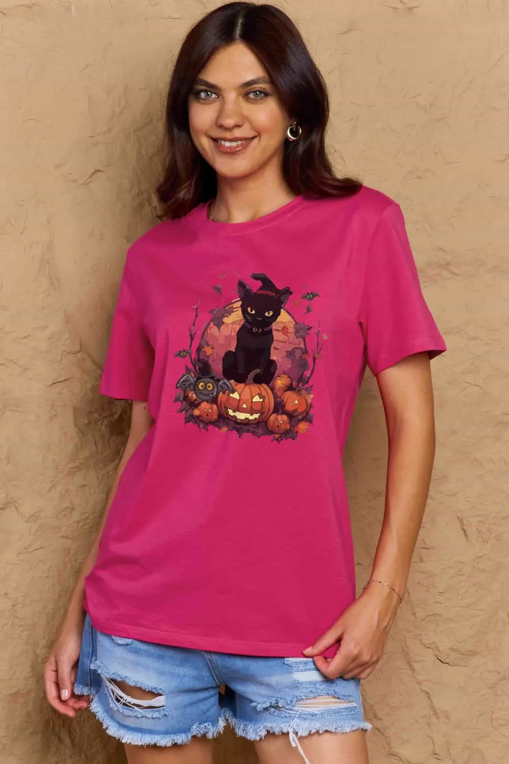 Halloween Theme Graphic T-Shirt