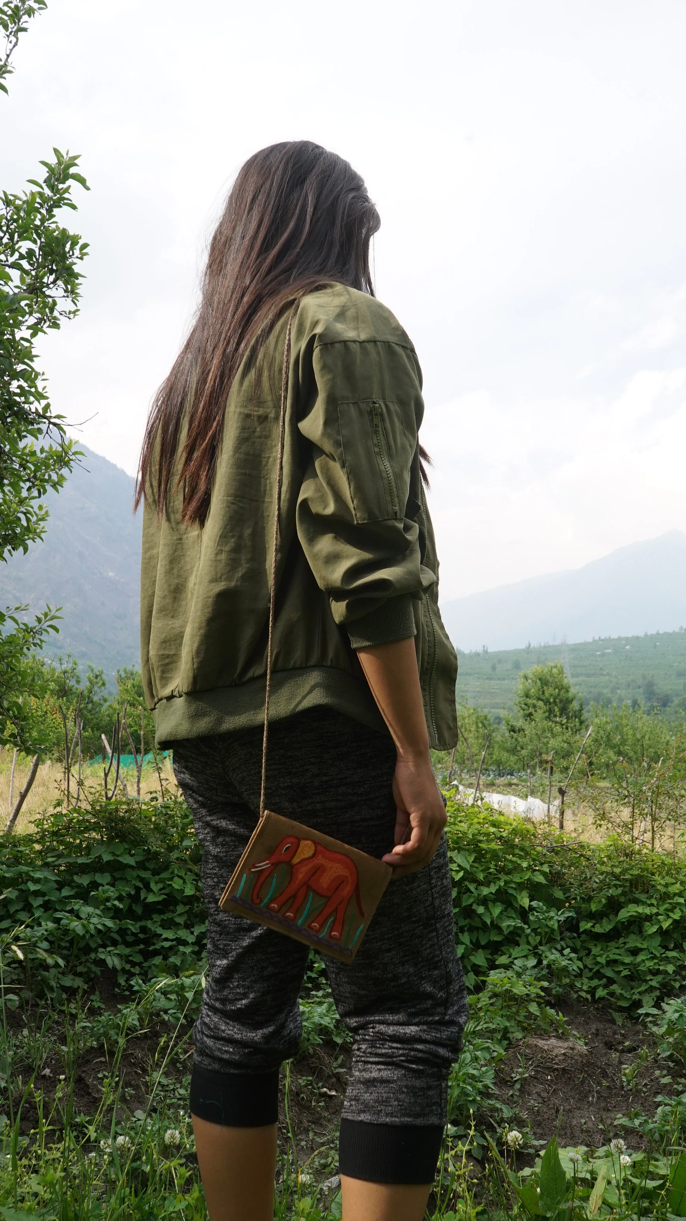 Handmade sling bag