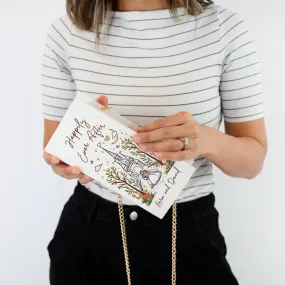 Happily Ever After Embroidered Storybook Clutch Bag