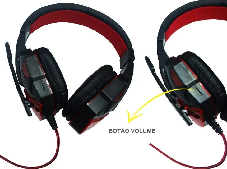 Headphone Gamer Haiz Deneb Led Fio Corda Microfone Frete Grátis