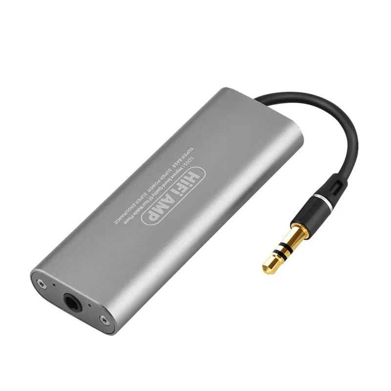 HIFI Headphone Amplifier Professional Portable Mini 3.5mm Headphone Audio Amplifier for Mobile Phones