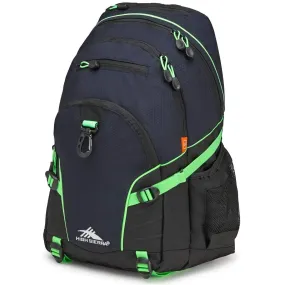 High Sierra Loop Backpack | 19 x 13.5 x 8.5-Inch | Midnight Blue/Black/Lime