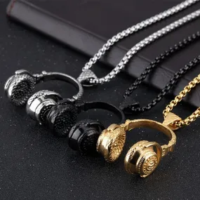 Hip Hop Headphone Necklace