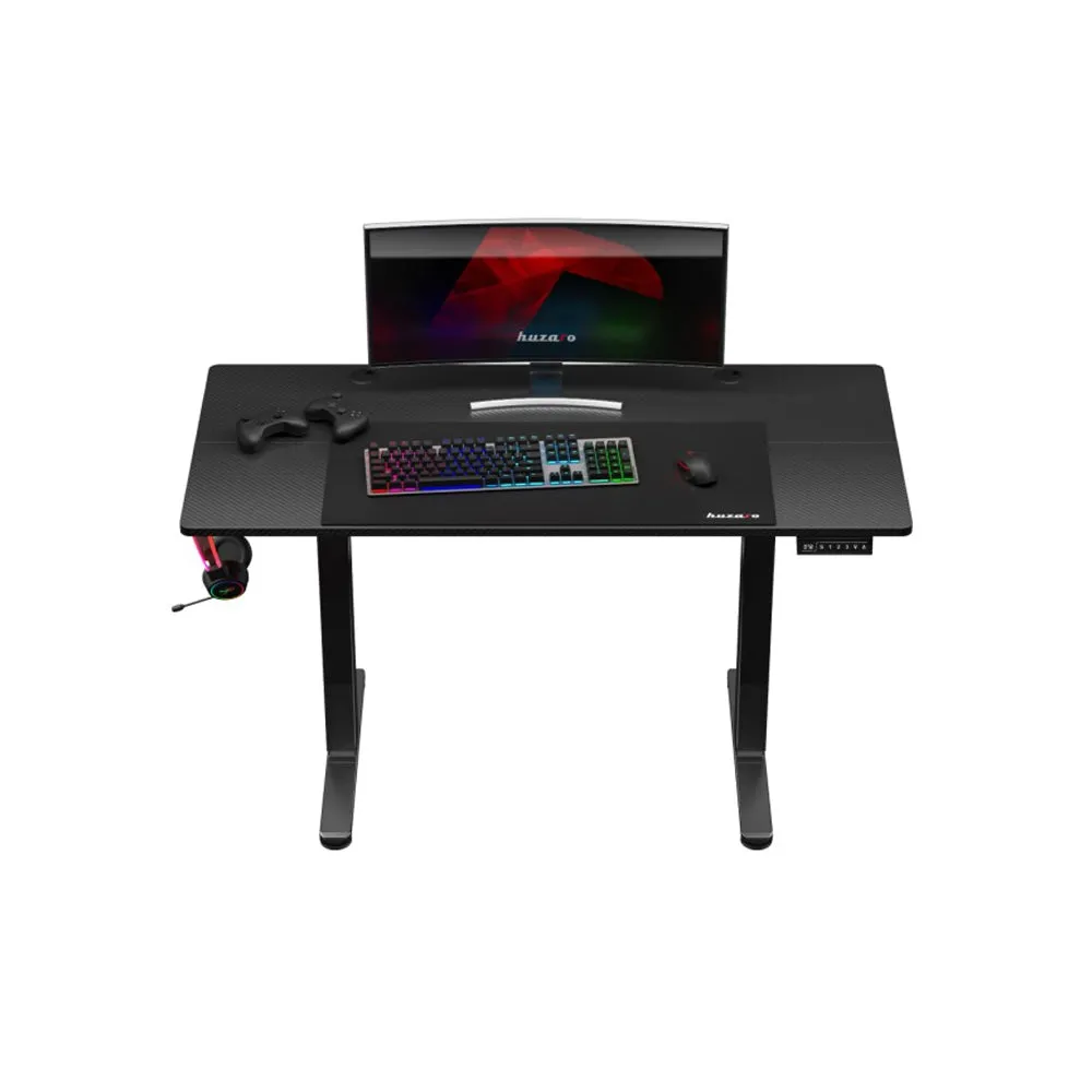 Huzaro Hero 8.2 Electric Gaming Desk Black