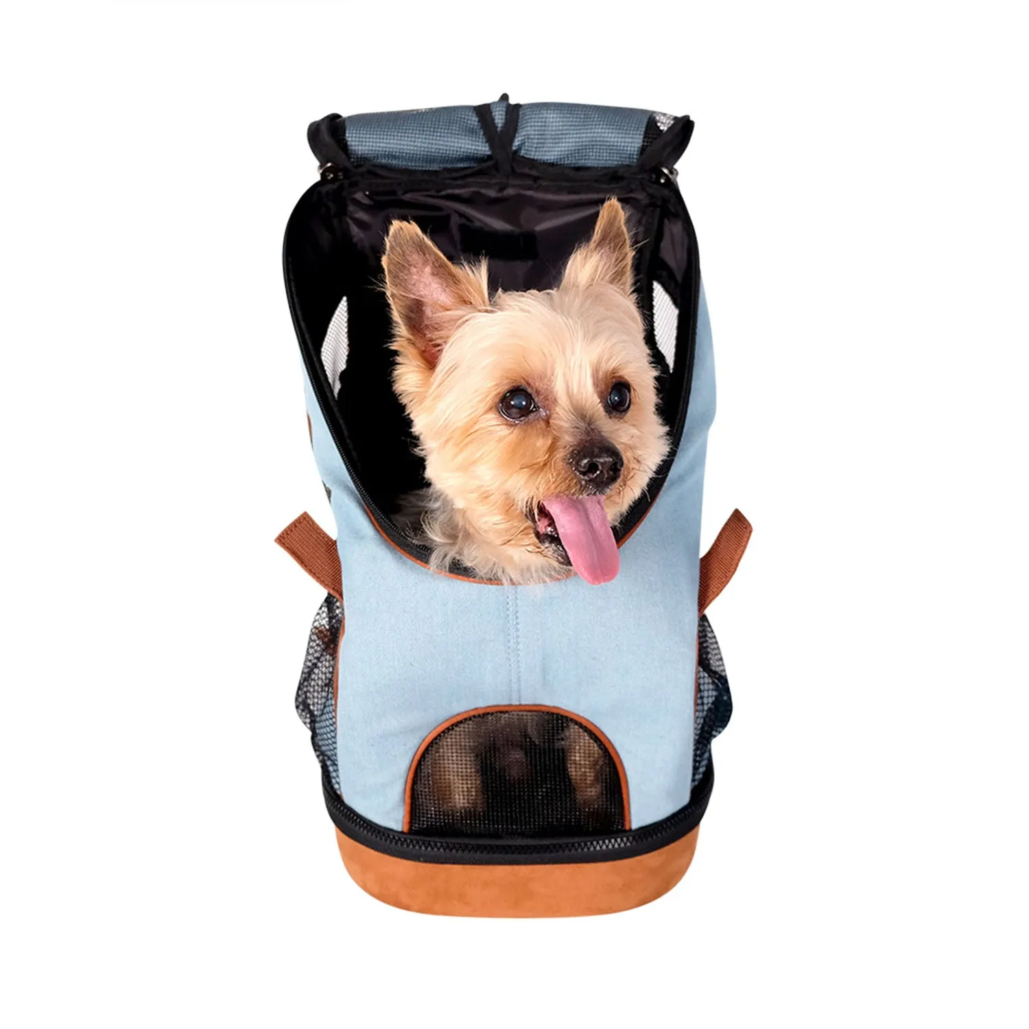 Ibiyaya Denim Fun Lightweight Pet Backpack