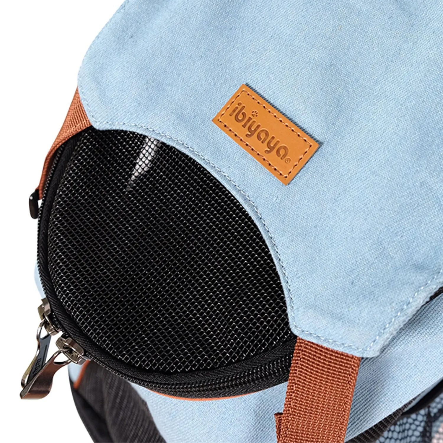 Ibiyaya Denim Fun Lightweight Pet Backpack