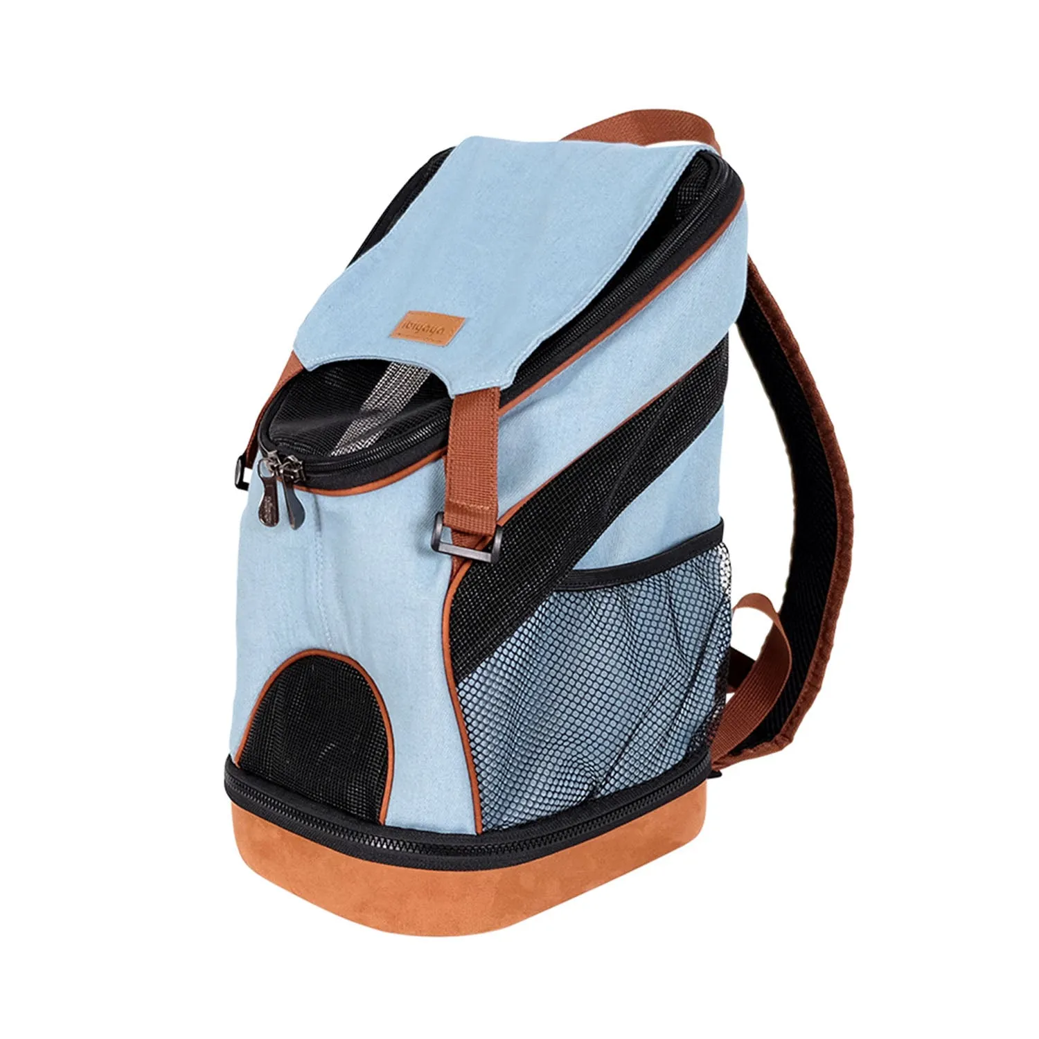 Ibiyaya Denim Fun Lightweight Pet Backpack