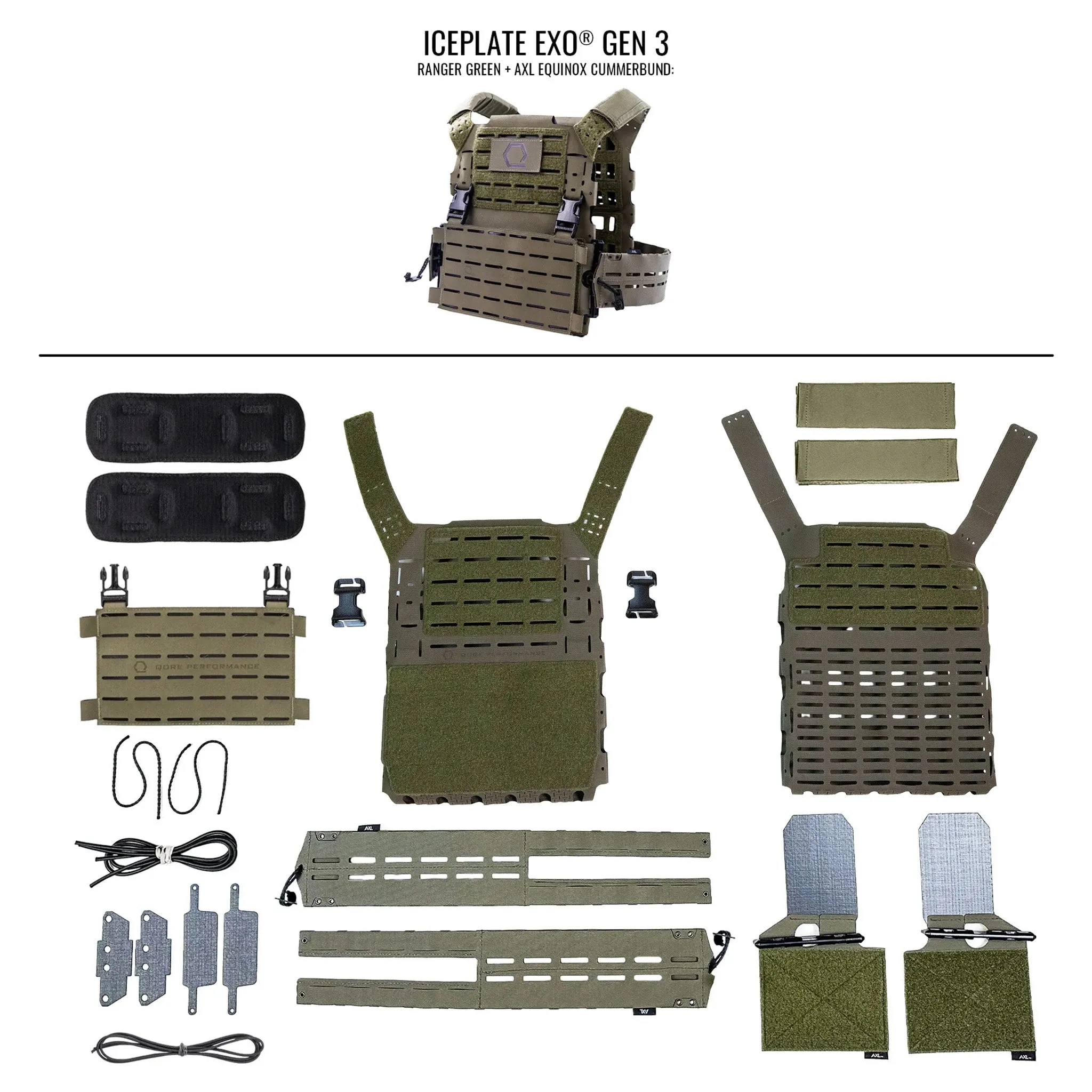 ICEPLATE EXO® Gen 3 Ultralight Minimalist Plate Carrier