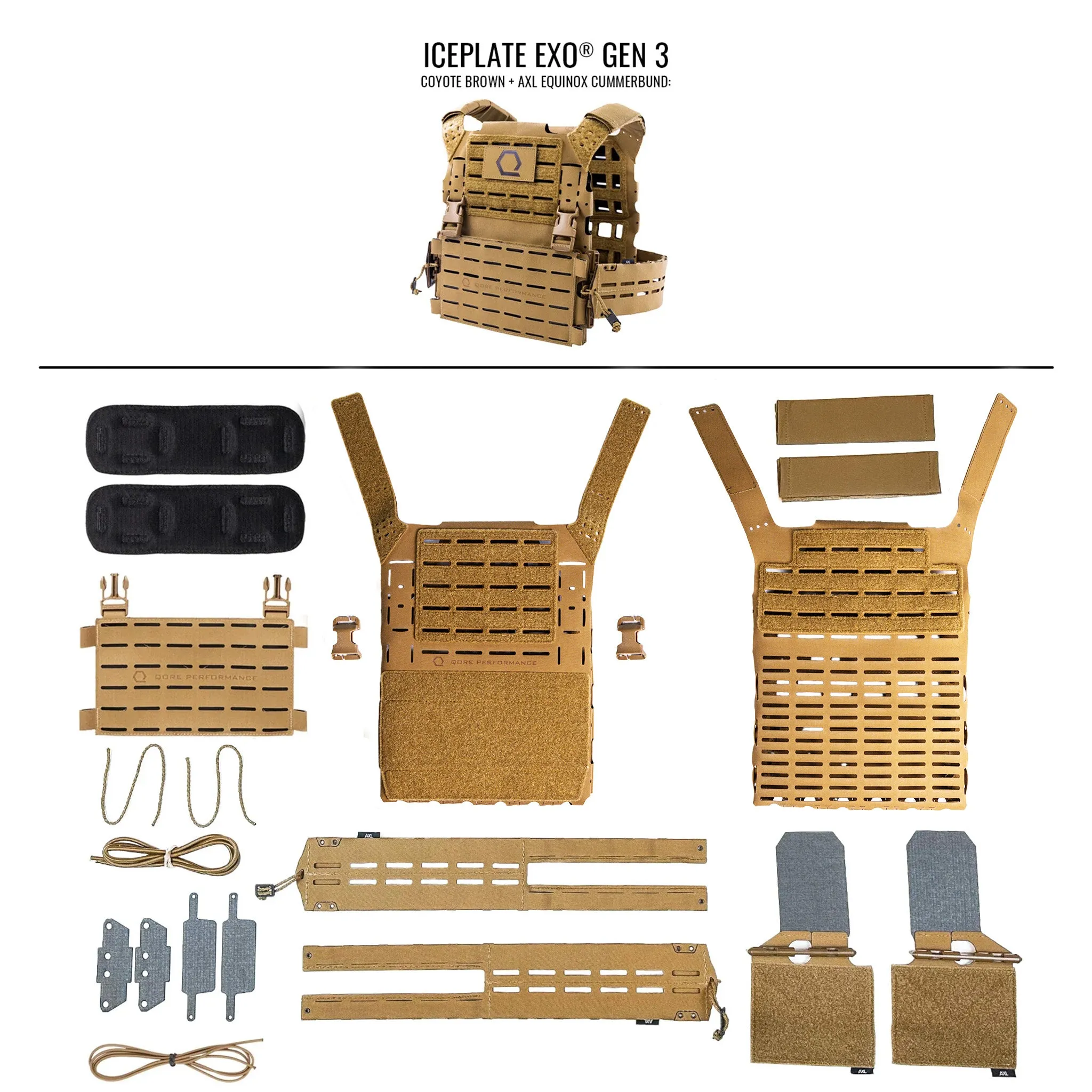 ICEPLATE EXO® Gen 3 Ultralight Minimalist Plate Carrier