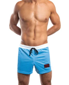 Jack Adams Air Mesh Gym Short Sky Blue-white Lg