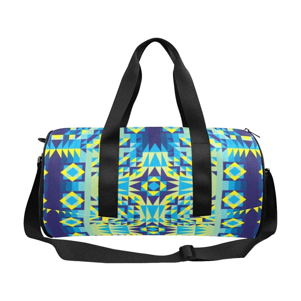 Kaleidoscope Jaune Bleu Duffle Bag