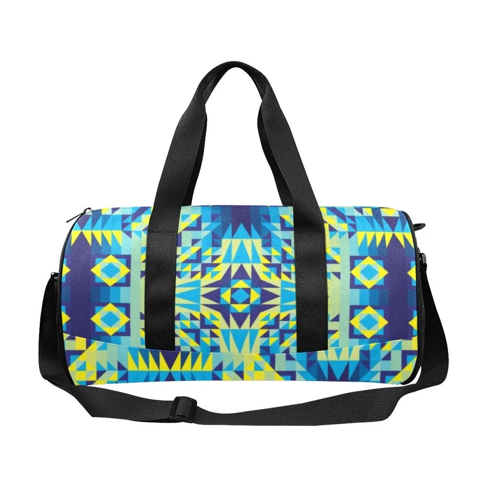 Kaleidoscope Jaune Bleu Duffle Bag