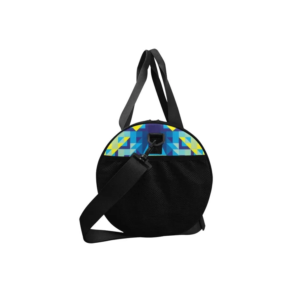 Kaleidoscope Jaune Bleu Duffle Bag