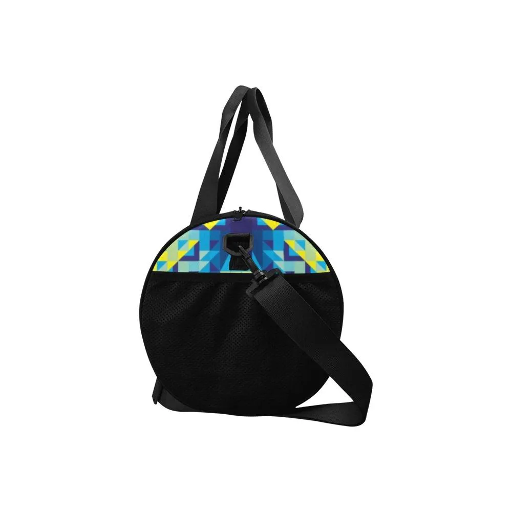 Kaleidoscope Jaune Bleu Duffle Bag