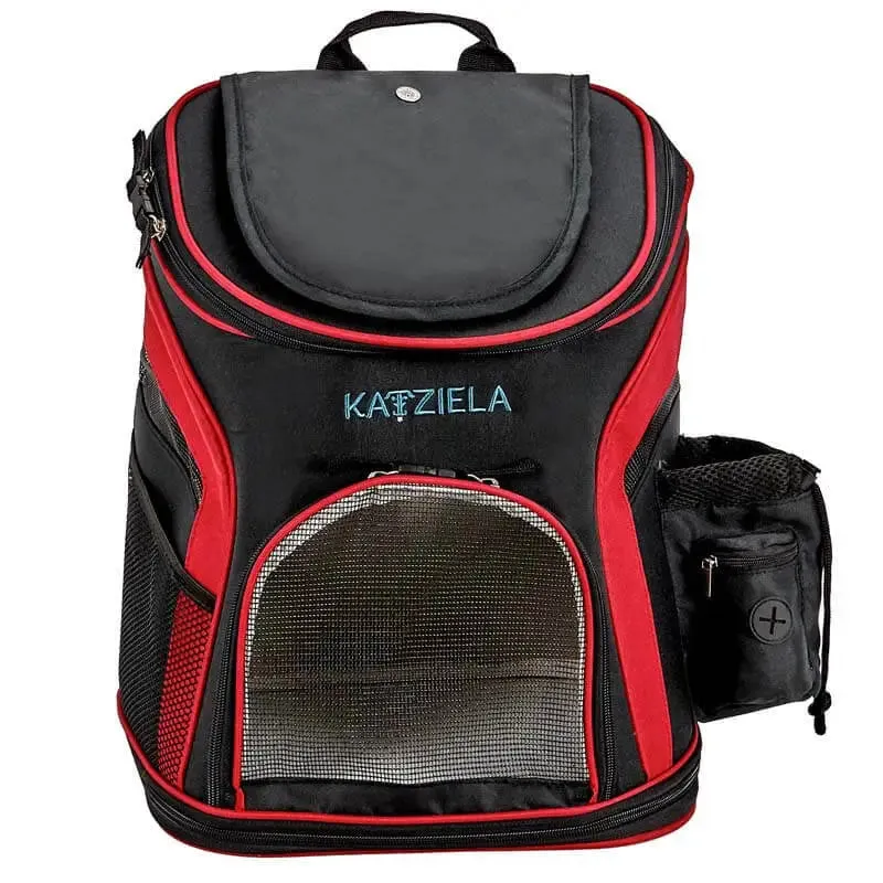 Katziela Voyager Pet Backpack for Cats and Dogs