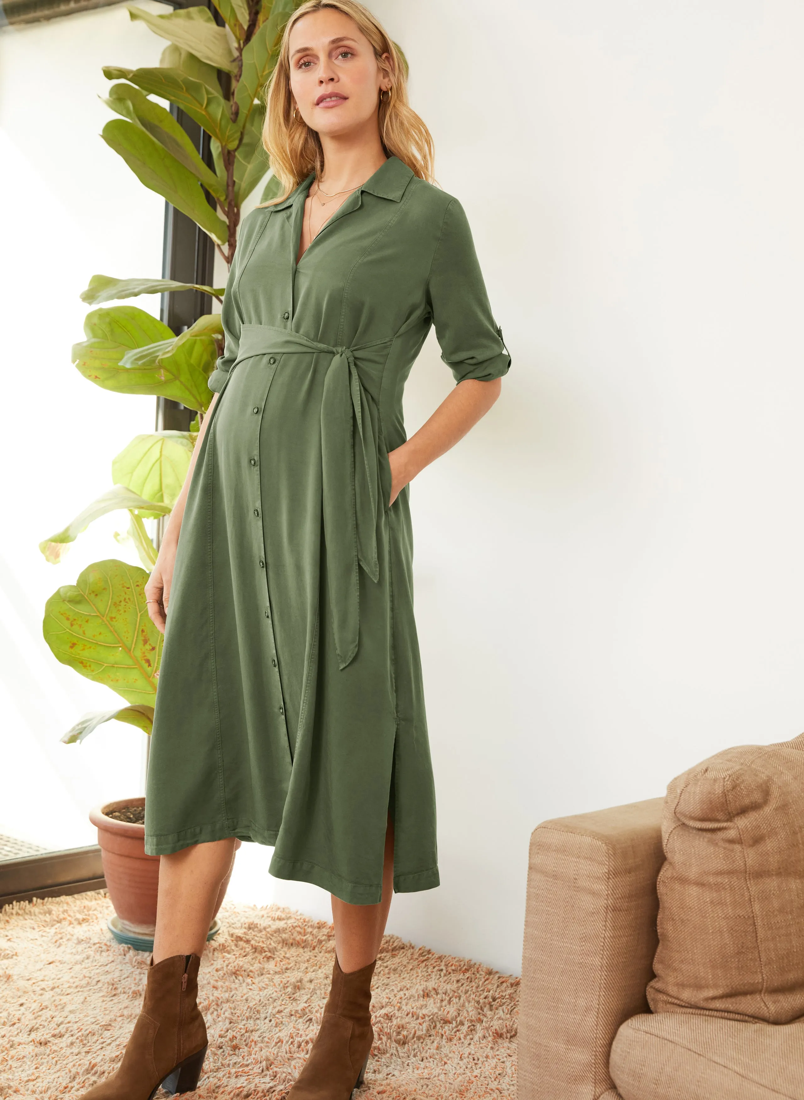 Kelsy Maternity Dress with Tencel™