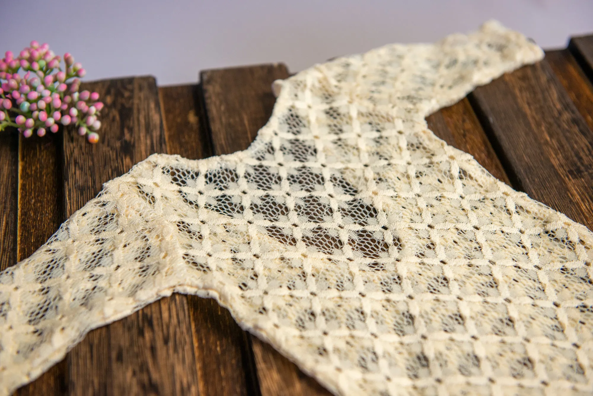 Lace Bodysuit - Cream