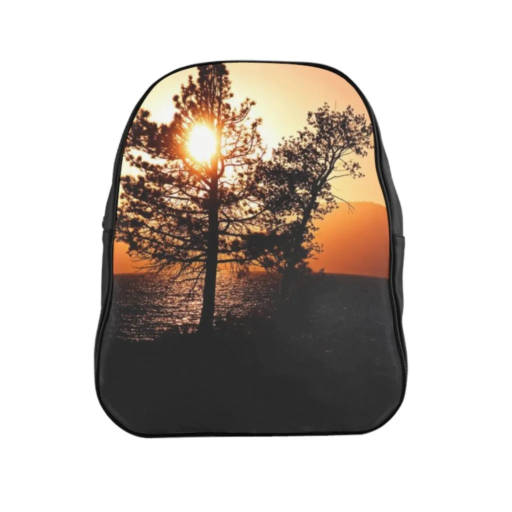 Lake Tahoe Mountain Sunset Utility Backpack