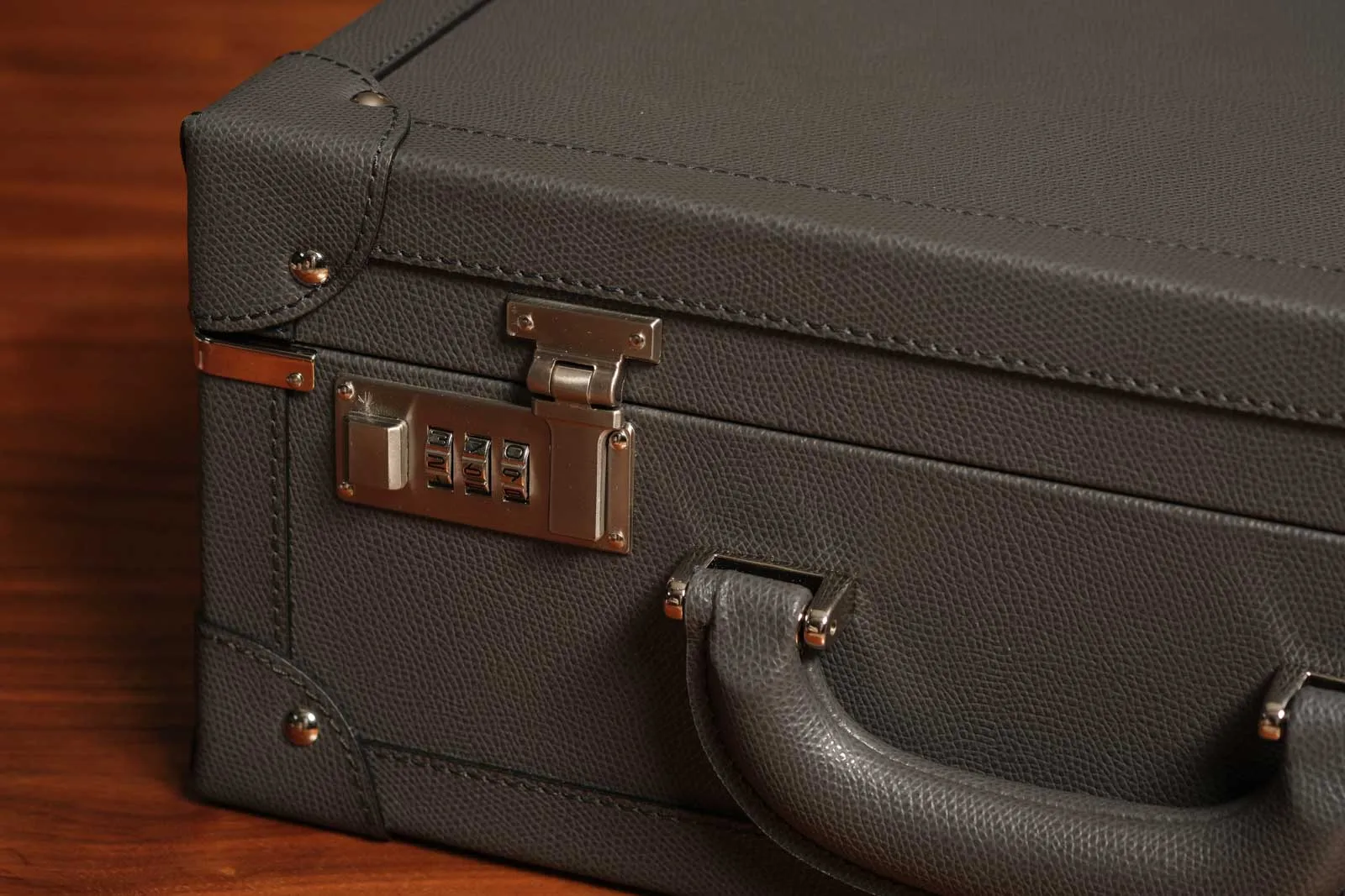 Large Collectors Briefcase - Asphalt Grey