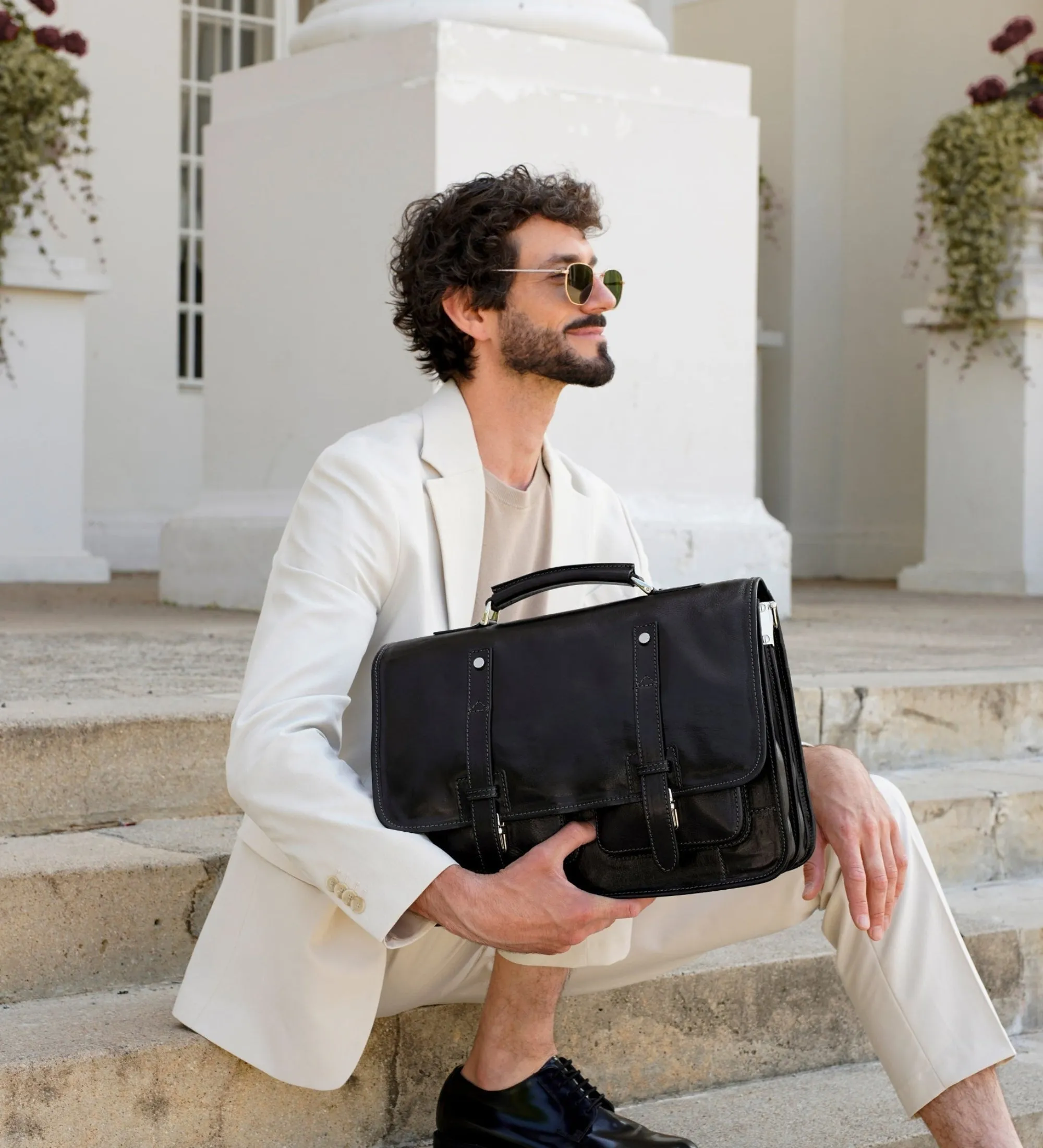 Leather Briefcase Backpack - A Midsummer Night's Dream