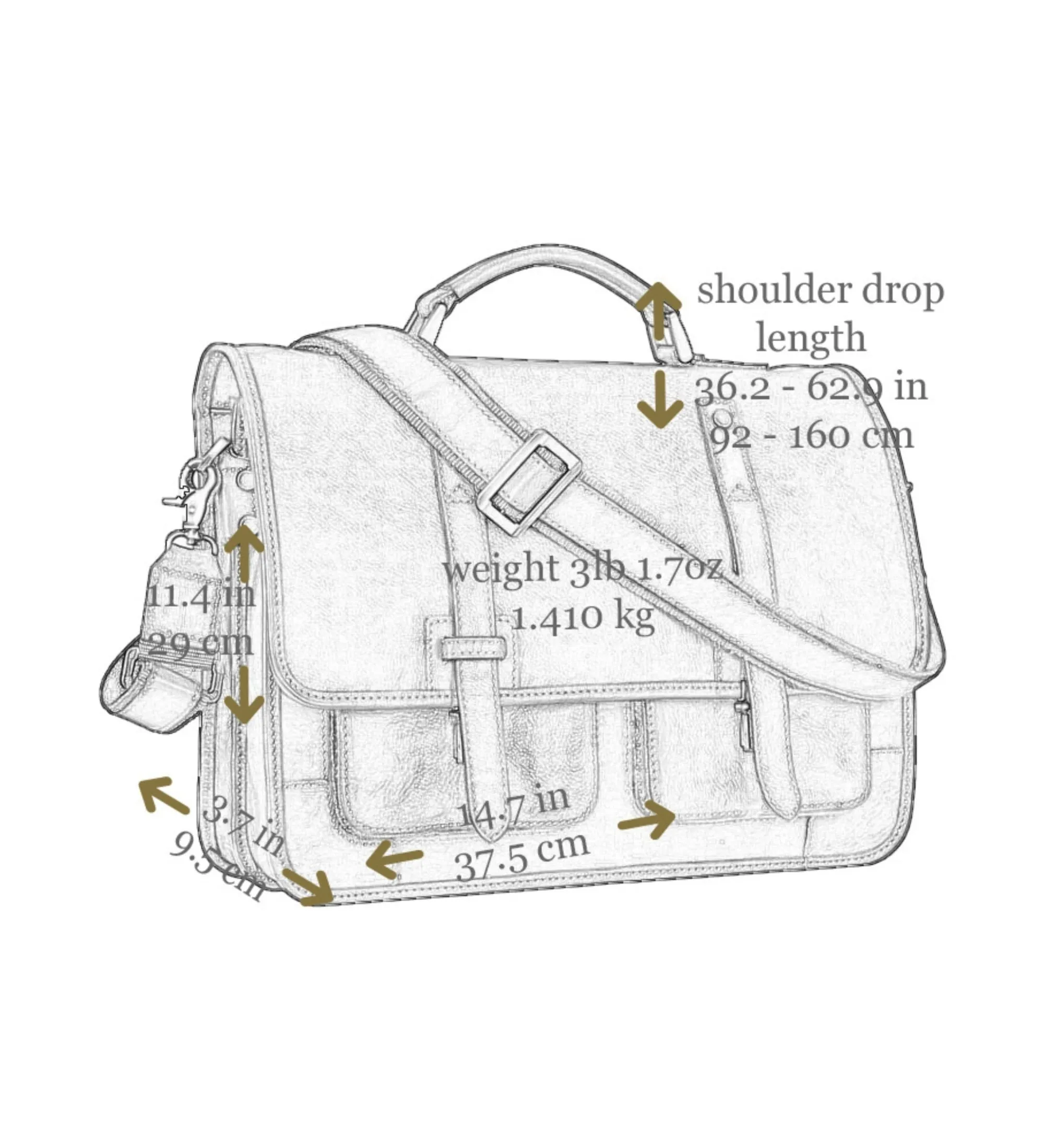 Leather Briefcase Backpack - A Midsummer Night's Dream