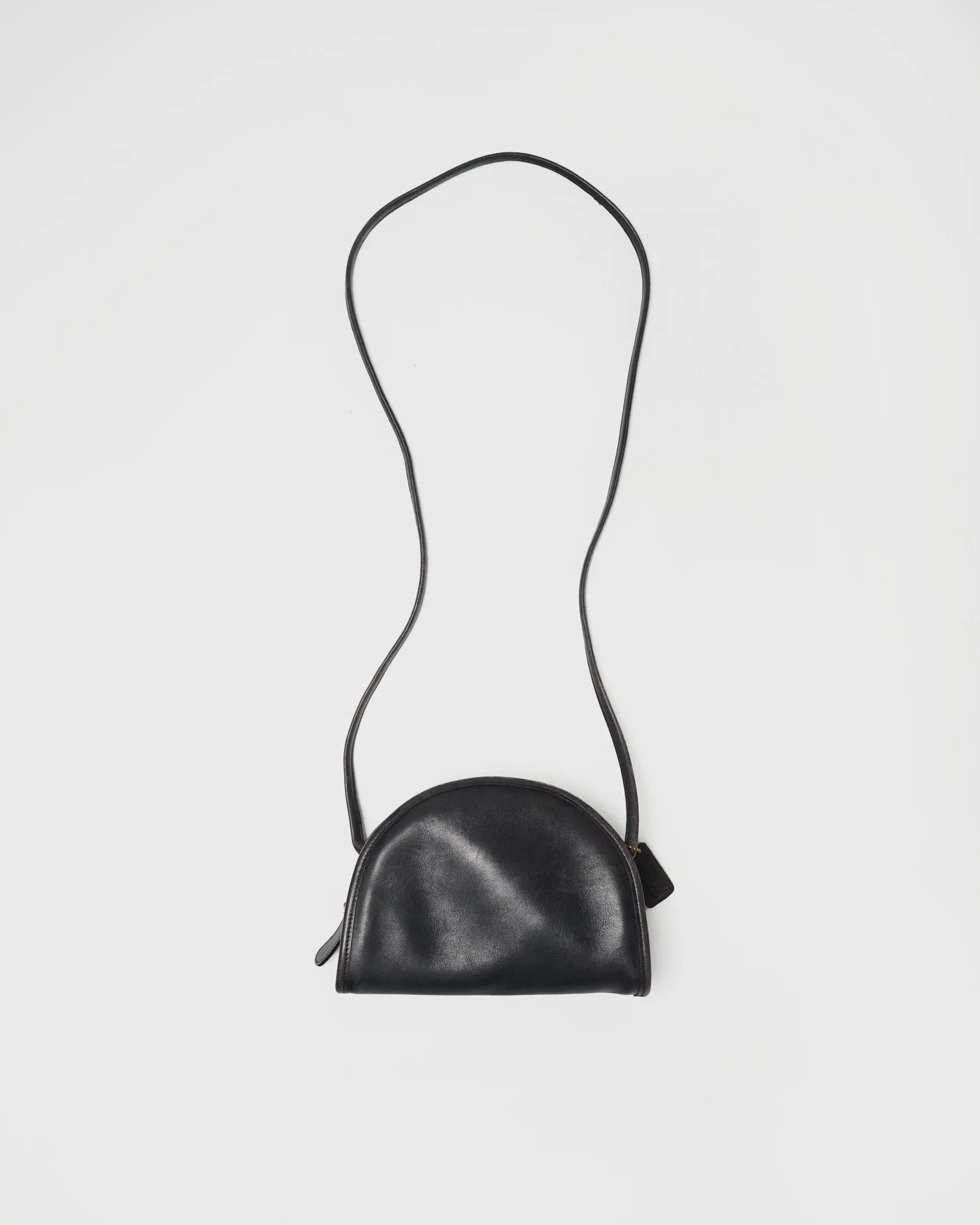 Leather Shoulder Bag / Black