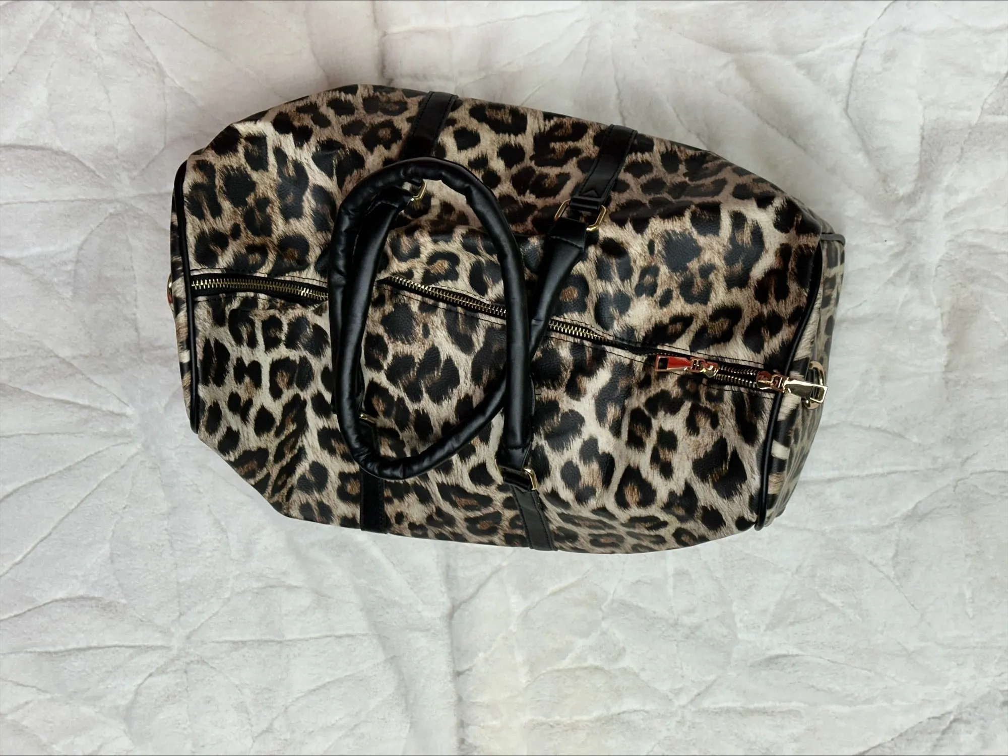 Leopard Duffle Bag**