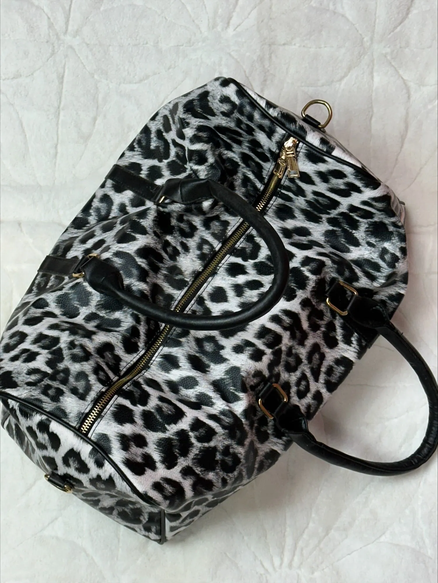 Leopard Duffle Bag**